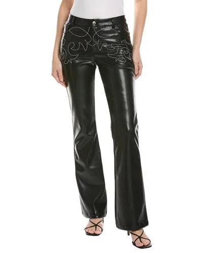 Weworewhat Low-rise Western Pant In Black