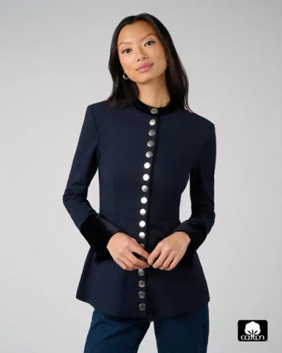 Weworewhat Military Blazer In Blue