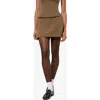 Weworewhat Mini Skort In Kangaroo