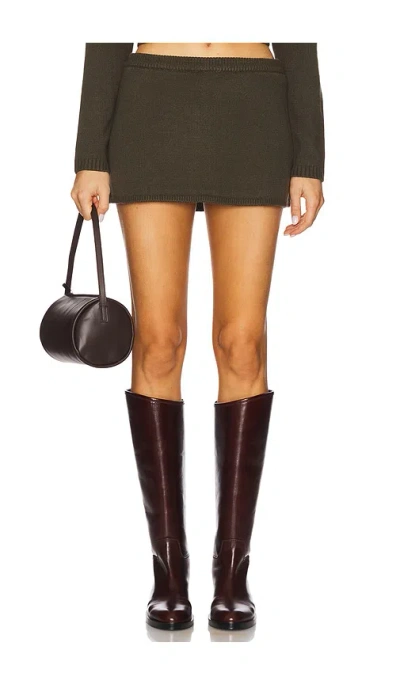 Weworewhat Mini Sweater Skirt In 深灰色