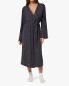 Weworewhat Modal Jersey Robe In Drk Navy/ivory