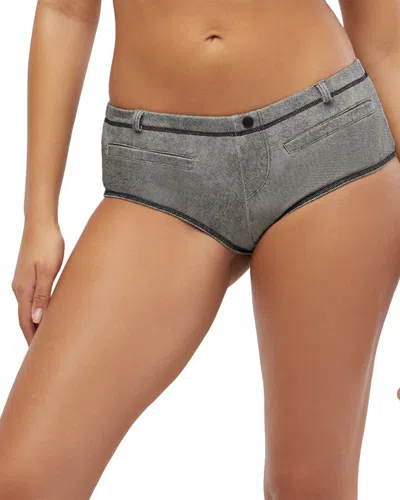 Weworewhat Moto Booty Short In Silver