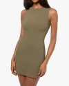 Weworewhat Muscle Tank Mini Dress In Dark Grey