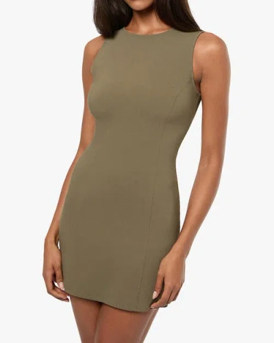 Weworewhat Muscle Tank Mini Dress In Dark Grey