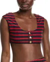 Weworewhat Off-shoulder Bikini Top In Multi