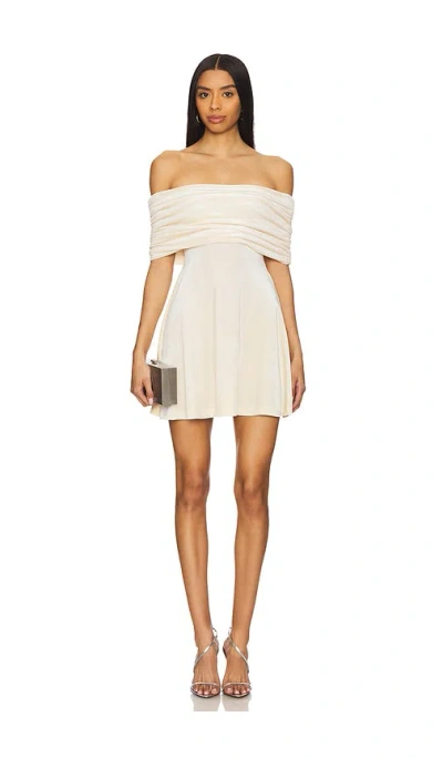 WEWOREWHAT OFF SHOULDER MINI DRESS