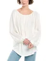 Weworewhat Off-the-shoulder Linen-blend Top