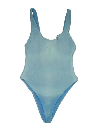 Pre-owned Weworewhat One Piece Swimsuit In Blue