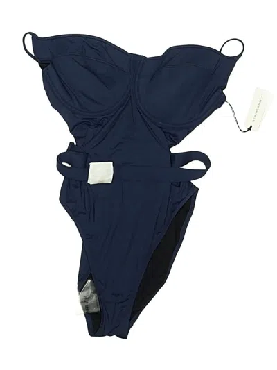 Weworewhat One Piece Swimsuit In Blue