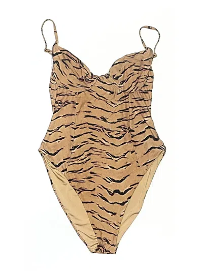 Pre-owned Weworewhat One Piece Swimsuit In Gold