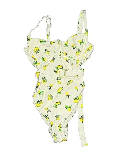 Pre-owned Weworewhat One Piece Swimsuit In Ivory
