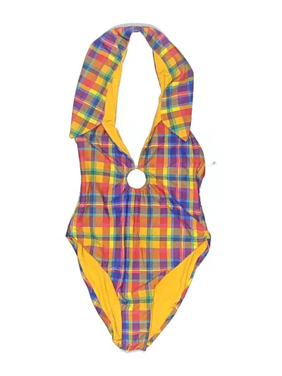 Pre-owned Weworewhat One Piece Swimsuit In Yellow