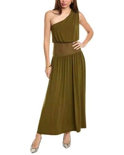 Weworewhat One-shoulder Maxi Dress In Green