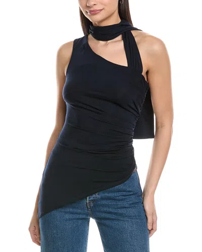 Weworewhat One-shoulder Draped Top In Multi