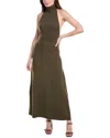 Weworewhat Open Back Halter Maxi Dress In Grey