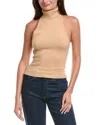 Weworewhat Open Back Halter Sweater In Neutral