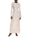 Weworewhat Open Back Maxi Dress In White