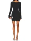 Weworewhat Open Back Mini Dress In Black