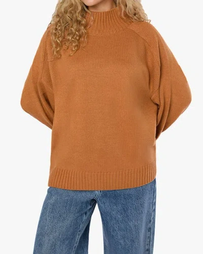 WEWOREWHAT WEWOREWHAT OVERSIZED FUNNEL NECK SWEATER