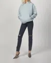 Weworewhat Oversized Hoodie In Pearl Blue In Grey