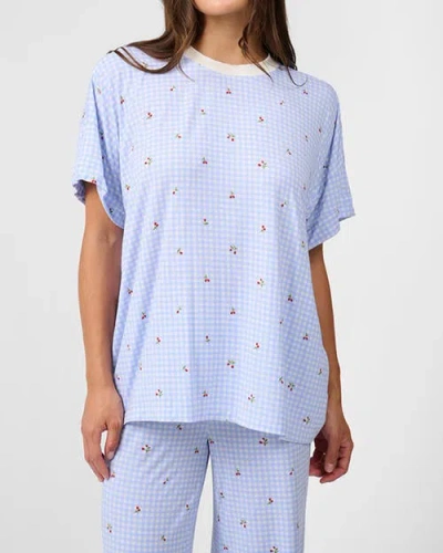 Weworewhat Oversized Sleep Tee In Blue