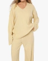 Weworewhat Oversized V Neck Sweater In Wheat In Wheat