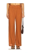 Weworewhat Paperbag Linen Pant