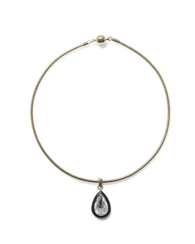 Weworewhat Pear Drop Choker In Gold