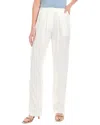 Weworewhat Pleated Linen-blend Pant In White