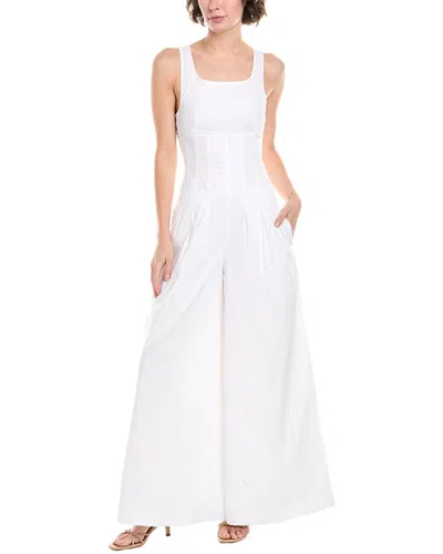 Weworewhat Pleated Scoop Neck Jumpsuit