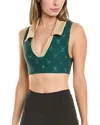 Weworewhat Polo Bra In Green
