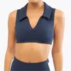 Weworewhat Polo Bra In Navy In Blue