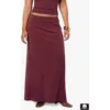 Weworewhat Pull On Midi Skirt In Eggplant