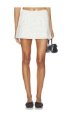 Weworewhat Pull On Mini Skirt In White