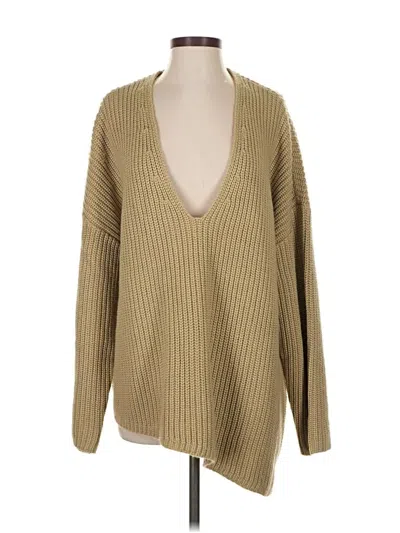 Pre-owned Weworewhat Pullover Sweater In Brown