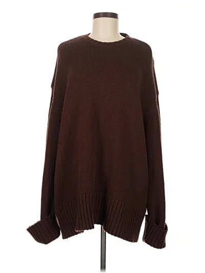 Pre-owned Weworewhat Pullover Sweater In Brown