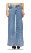 Weworewhat Relaxed Low Rise Baggy In Blue