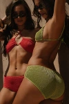 Weworewhat Ribbed Boy Short Bikini Bottom In Citron, Women's At Urban Outfitters In Multi