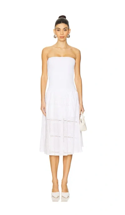 Weworewhat Ribbed Cotton Midi Dress