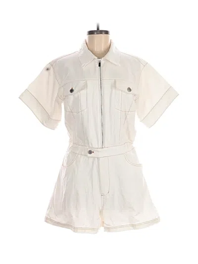 Pre-owned Weworewhat Romper In Ivory