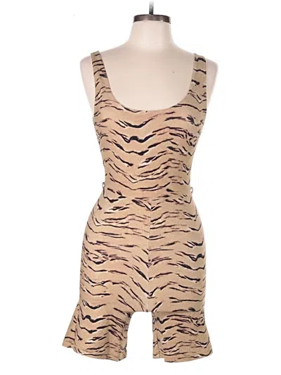 Pre-owned Weworewhat Romper In Tan
