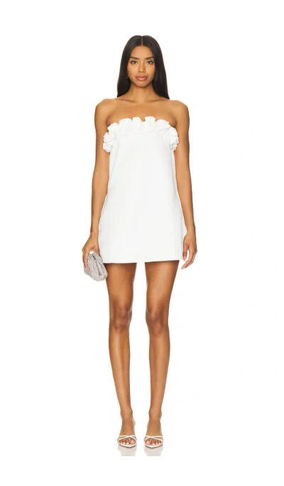 Weworewhat Rose Mini Dress In 白色