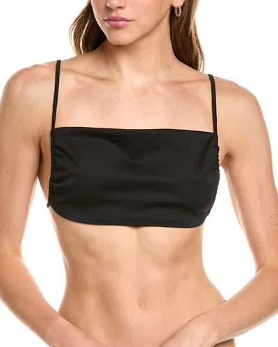 Weworewhat Ruched Bandeau Top In Black