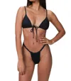Weworewhat Ruched Bottom In Black In Black