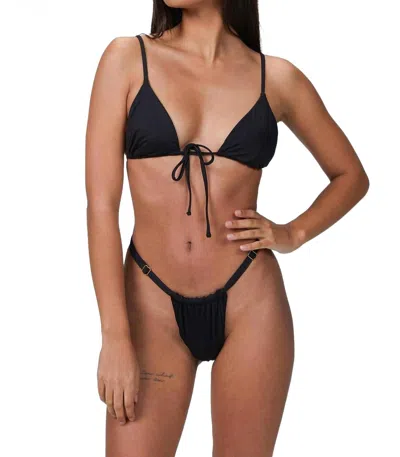 WEWOREWHAT RUCHED BOTTOM IN BLACK
