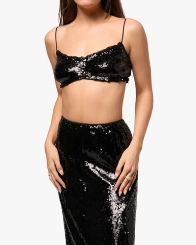 Weworewhat Ruched Bralette In Black