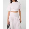 Weworewhat Ruched Cropped Tee