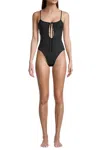 Weworewhat Ruched Cutout One Piece In Black
