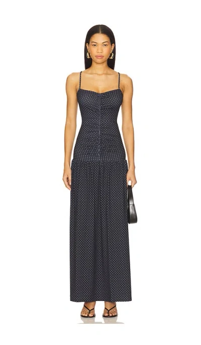 Weworewhat Ruched Front Scoop Maxi Dress