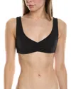 Weworewhat V Neck Halter Sports Bra In Black